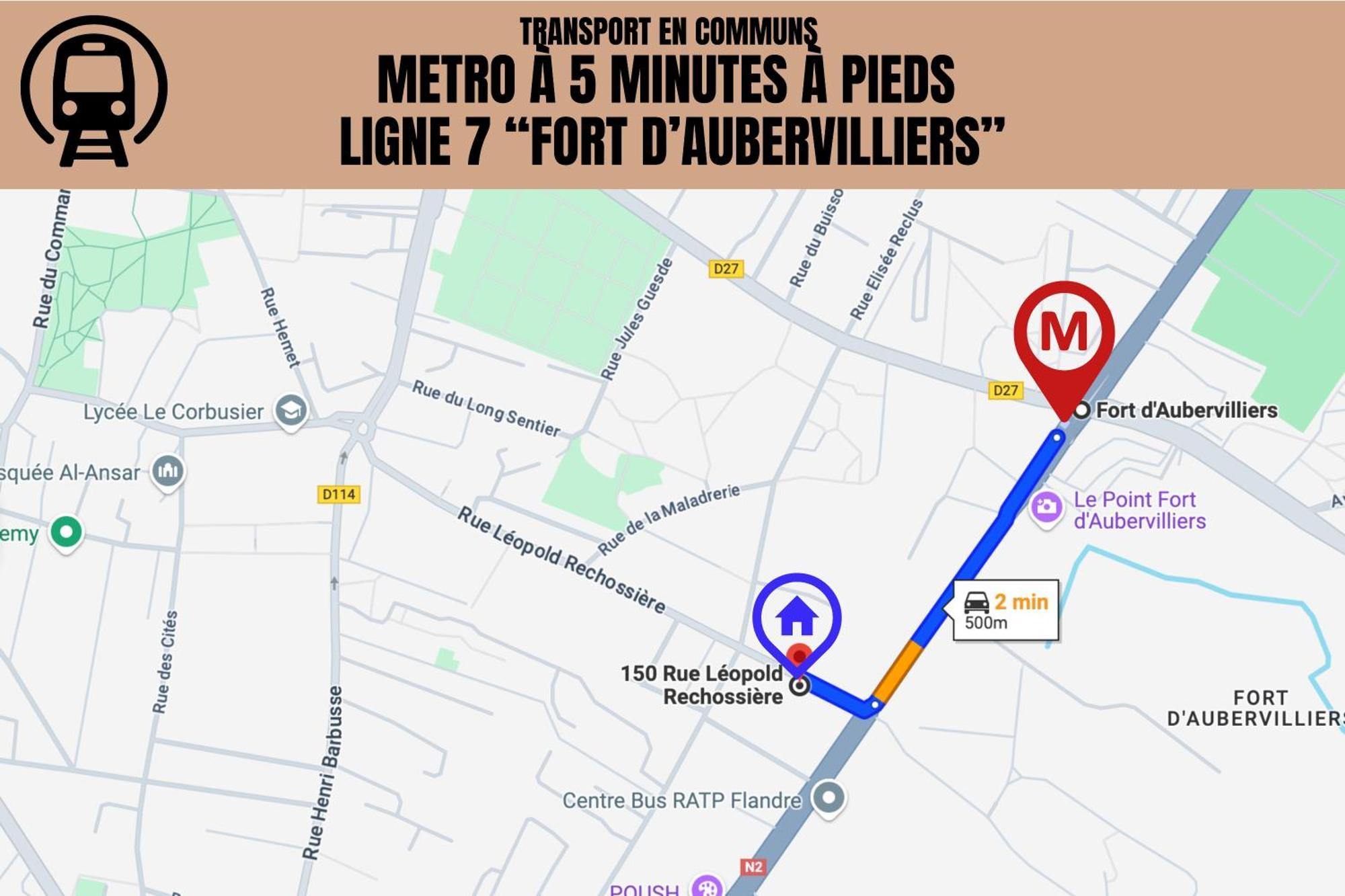 Le Michigan - 10Mn From Paris - Metro Ligne 7 Apartment Aubervilliers Exterior photo